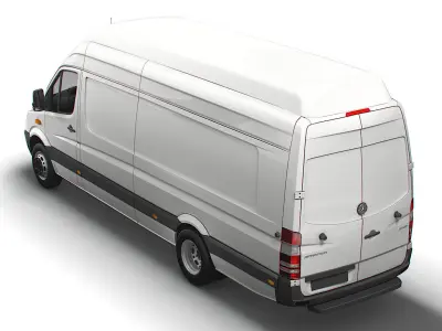 Mercedes Sprinter Cargo Van L4H3 2008 3D model