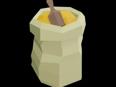 Low Poly Village Assets Pack- Part 1 Free low-poly 3D model