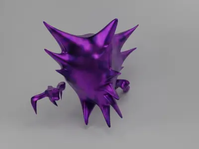HAUNTER sculpture with spikes Free 3D model
