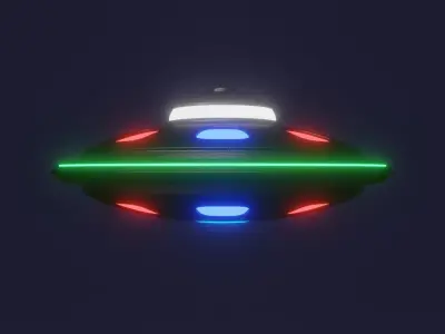 Spacial UFO - OVNI - Space Ship - Flying Saucer 3D model 2 3D model