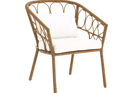 Patio Bistro Set Chair 3D model