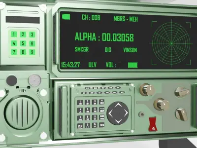 MILITARY RADIO STATION 3D model