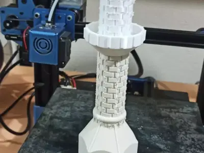 eski tas yapi minare 3D print model