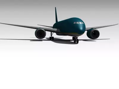 Boeing 787 Low-poly 3D model