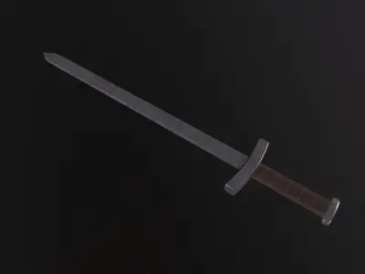 Viking Weapons 3D Model Low-poly 3D model