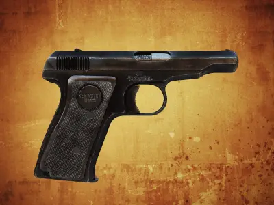 Remington Model 51 Low-poly 3D model