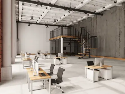 Loft Office 16 3D model