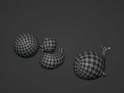 Beach Toys Low-poly 3D model