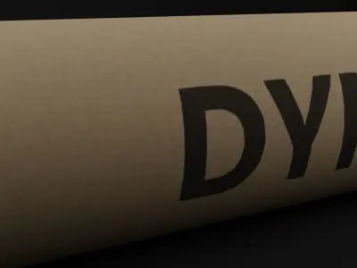 Dynamite two bombs Low-poly 3D model