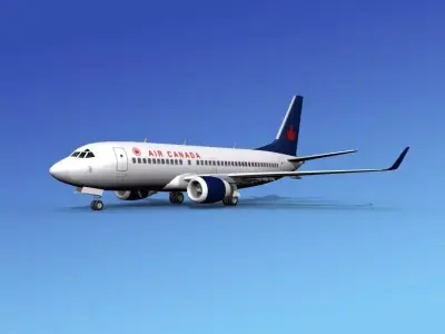 Boeing 737-700ER Air Canada 3D model