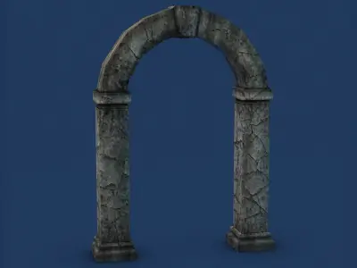 Ancient Stone Portal 3D Model 3D model