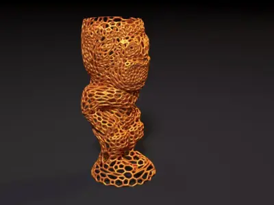 Totem tiki vase 3D print model