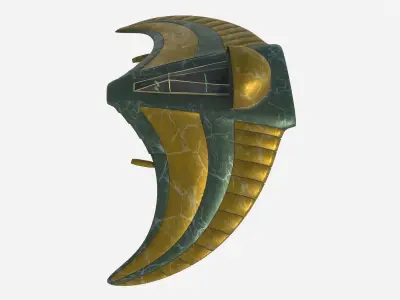  battle glider Low-poly 3D model