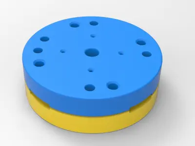 Mold for diecast military truck tire 2 Scale 1 to 25 3D print model