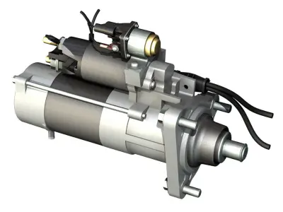Starter Motor 04 3D model