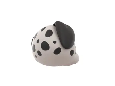 Prop176 Dalmatian Dog Head 3D model