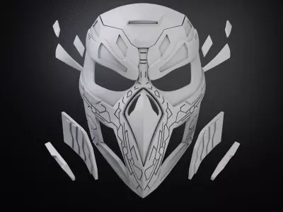 Custom mask 3D print model