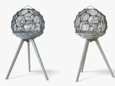 Birdcage Geo Low-poly 3D model