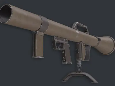 Rocket Launcher Game Ready 5 Low-poly 3D model