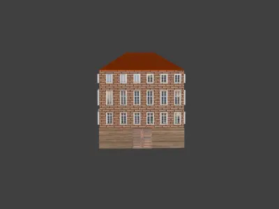 18th Century Building Day And Night Files Free low-poly 3D model