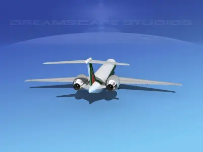 McDonnell Douglas MD83 Alitalia 3D model