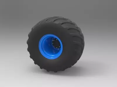 Wheel from monster truck 3D model