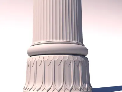 Cow capital culomn 3D model