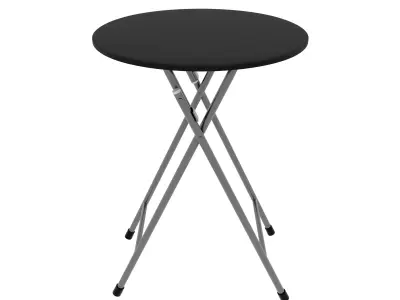 Folding round table  Free 3D model