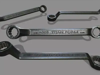 wrench Low-poly 3D model