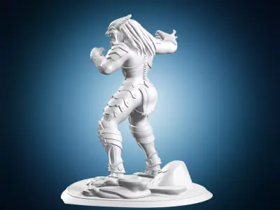 Predator Warrior Miniature 3D print model