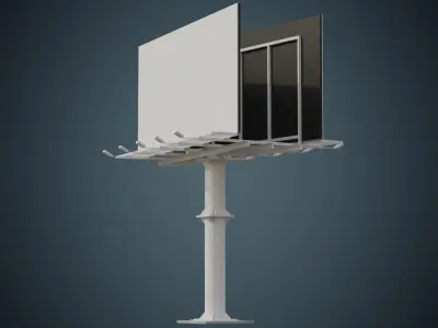 Billboard 3A Low-poly 3D model