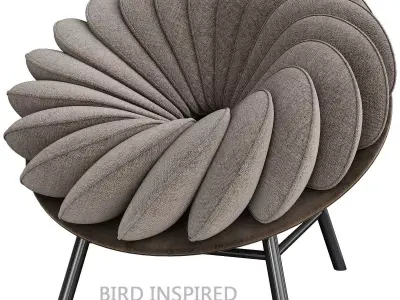Bird Inspired Quetzal Chair by Marc Venot 3d model Low-poly 3D model