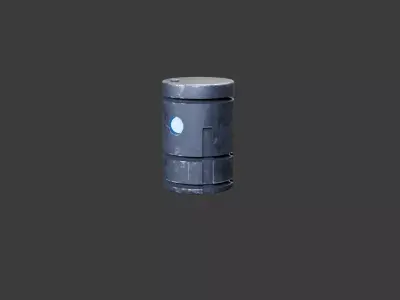 Sci-Fi EMP Grenade - Game Ready PBR Low-poly 3D model