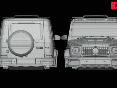 G Wagon Brabus Game Ready 3D Model Low-poly 3D model