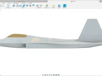 f-22 raptor 3d model 3D print model