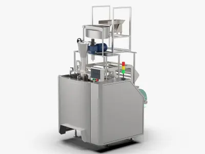 Vertical Fill Seal Packaging Machine 3D model
