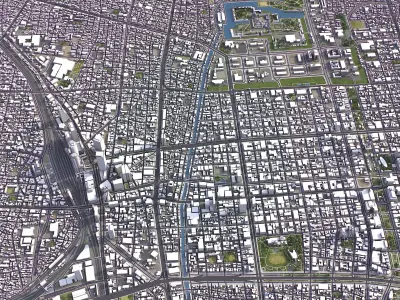 Nagoya Low-poly 3D model