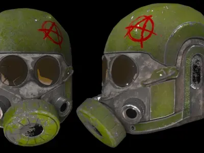 Mk V Legio Tactical Helmet Outlaw 3D model