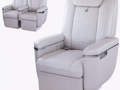 Airplane Business Seat 2  3D model
