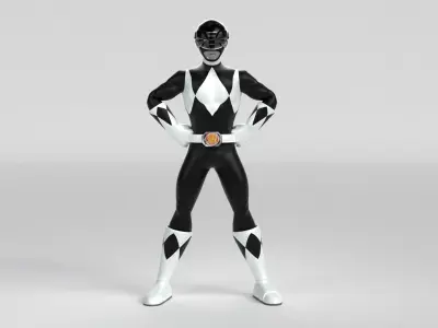 Black Ranger - Power Ranger 3D model
