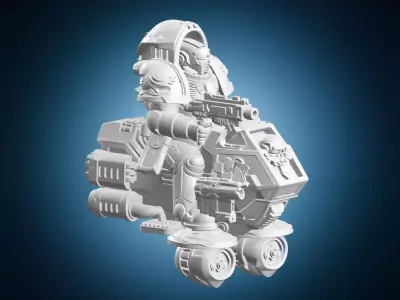 Space Marine Hover Bike 3D print model