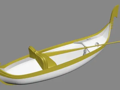 Gondola Boat 3D model
