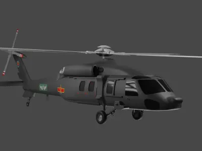 Harbin Z-20 - THE CHINESE BLACK HAWK - 3D model