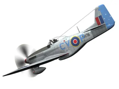 North American P-51K Mustang MK IV - RAAF 3D model