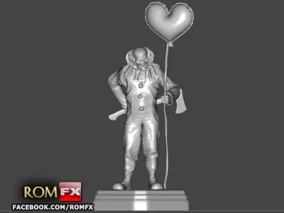 The Evil Clown - A Creepy Figure Printable 3D print model purchase