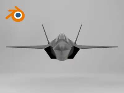 Fighter jet F35 - Multirole combat aircraft 3D model