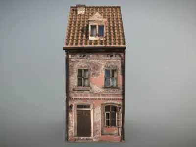 Forgotten House 3 Low-poly 3D model