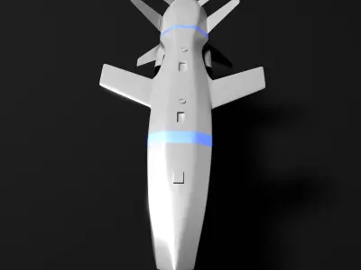 Turkish Cruise Missile SOM-J 3D model