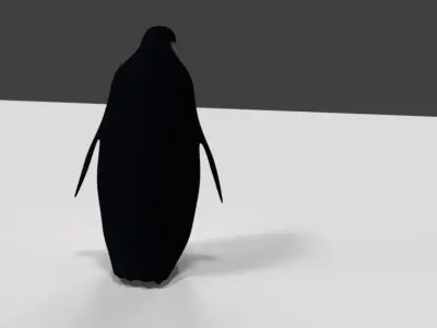 Penguin low poly Low-poly 3D model