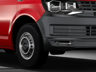 Volkswagen Transporter Van L2H1 T6 2017 3D model